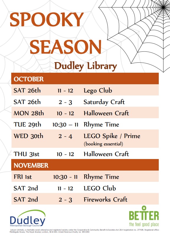 Dudley Library - Children's Half Term Activities